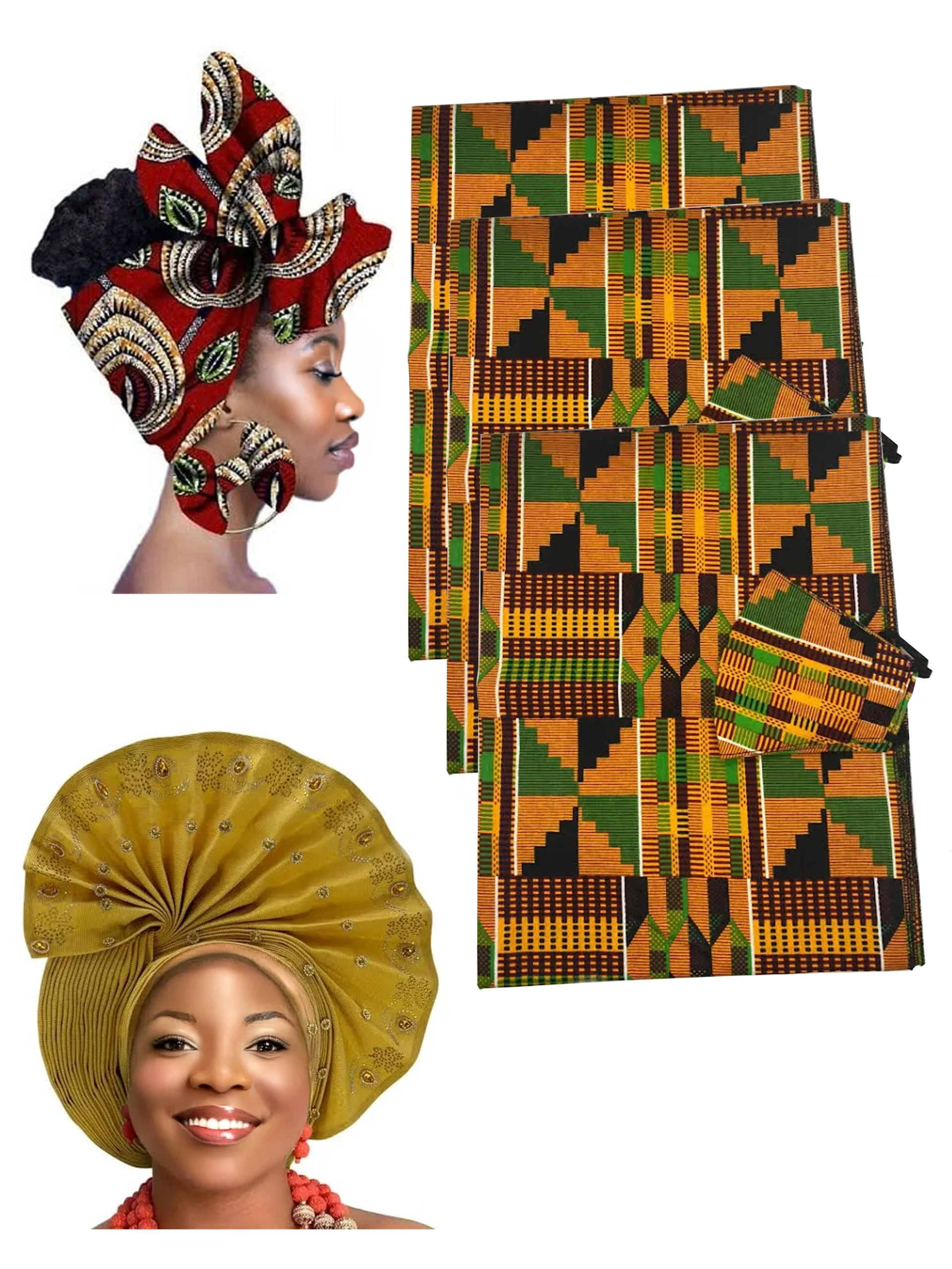 African Head Wraps and Fabric