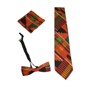 African Print Tie Set